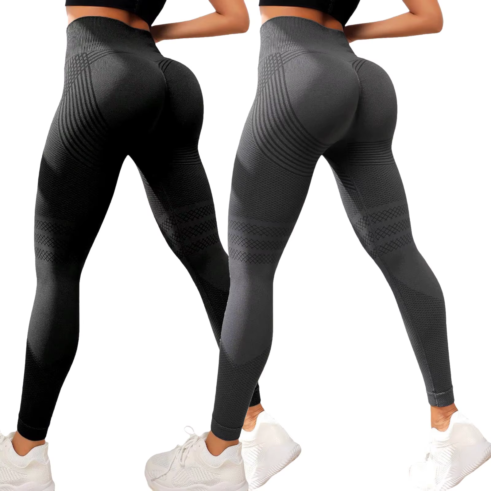 Leggings de compression 3D amincissants anti-cellulite pour femme, taille haute, sans couture, effet