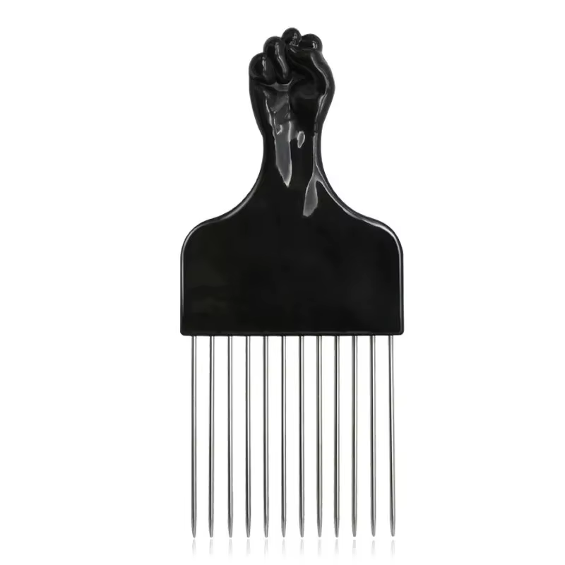 Peigne en métal, peigne de style africain, peigne en forme de tresse, peigne en forme de cheveux bou