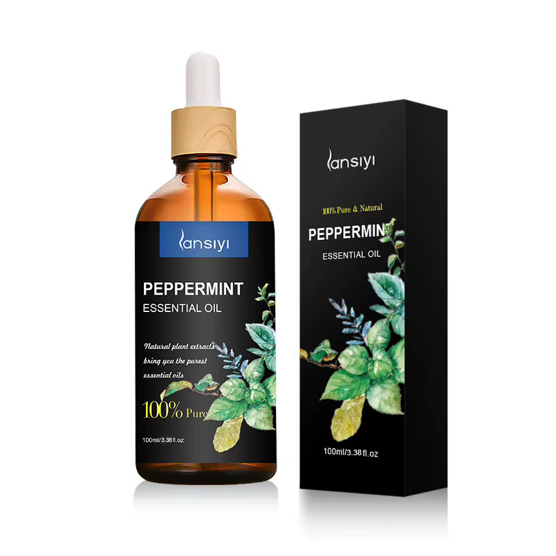 Huile essentielle de menthe poivrée pure à 100% - Huile essentielle de menthe poivrée de qualité sup