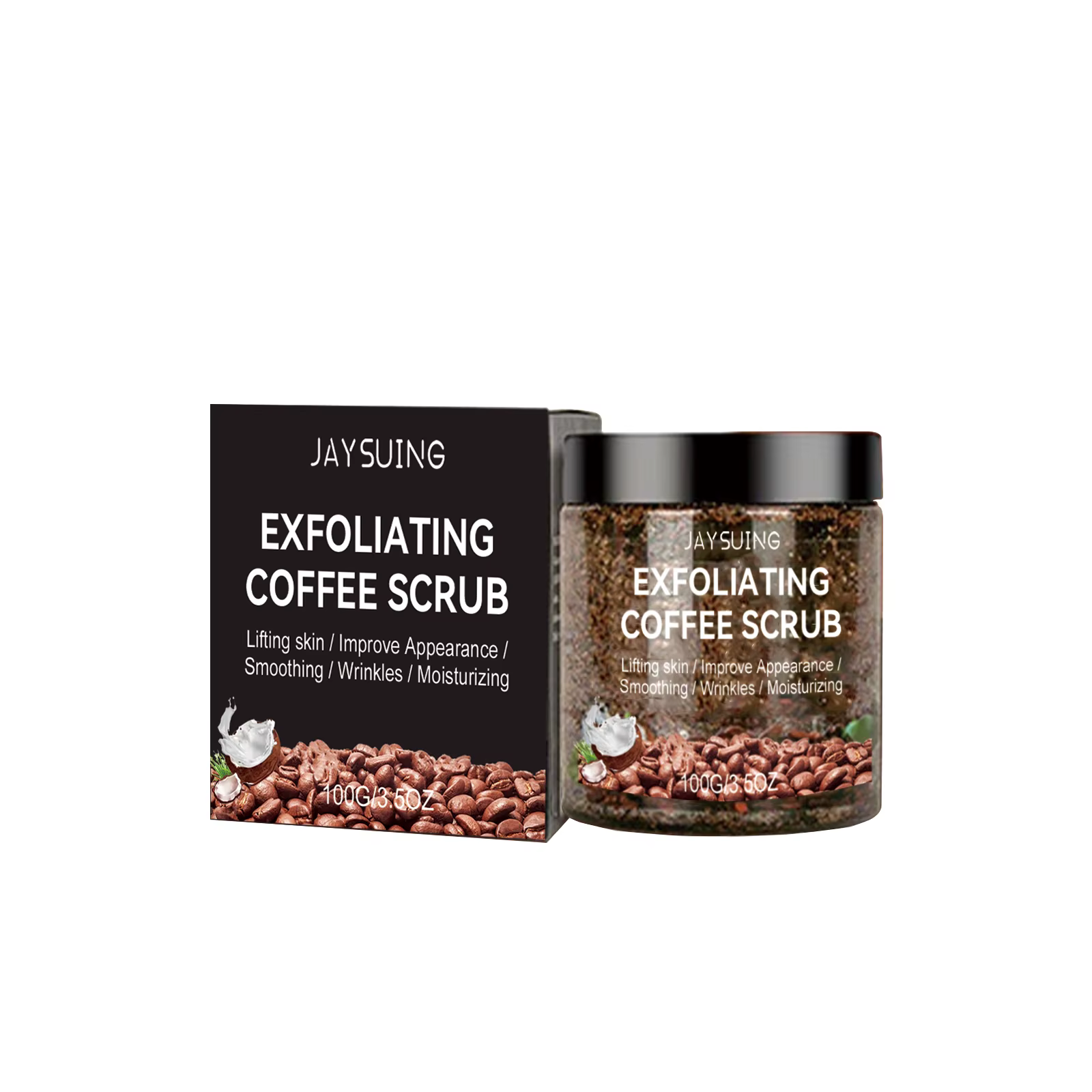 Gommage au café pour adoucir la peau, exfoliant corporel pour éliminer les cellules mortes, éclairci