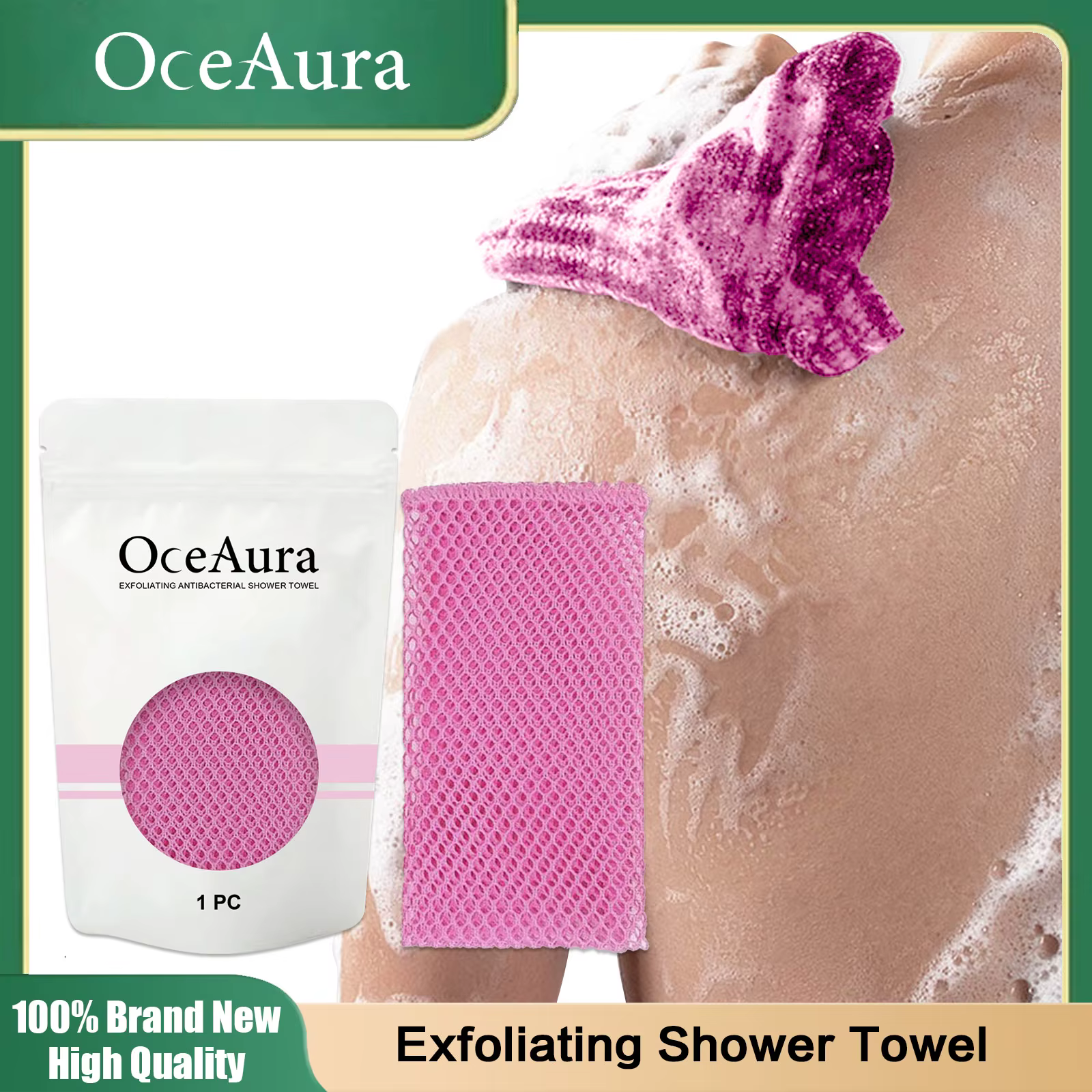 Gant de toilette pour le dos, serviette de douche exquise, nettoyage de la peau, polissage du gril, 