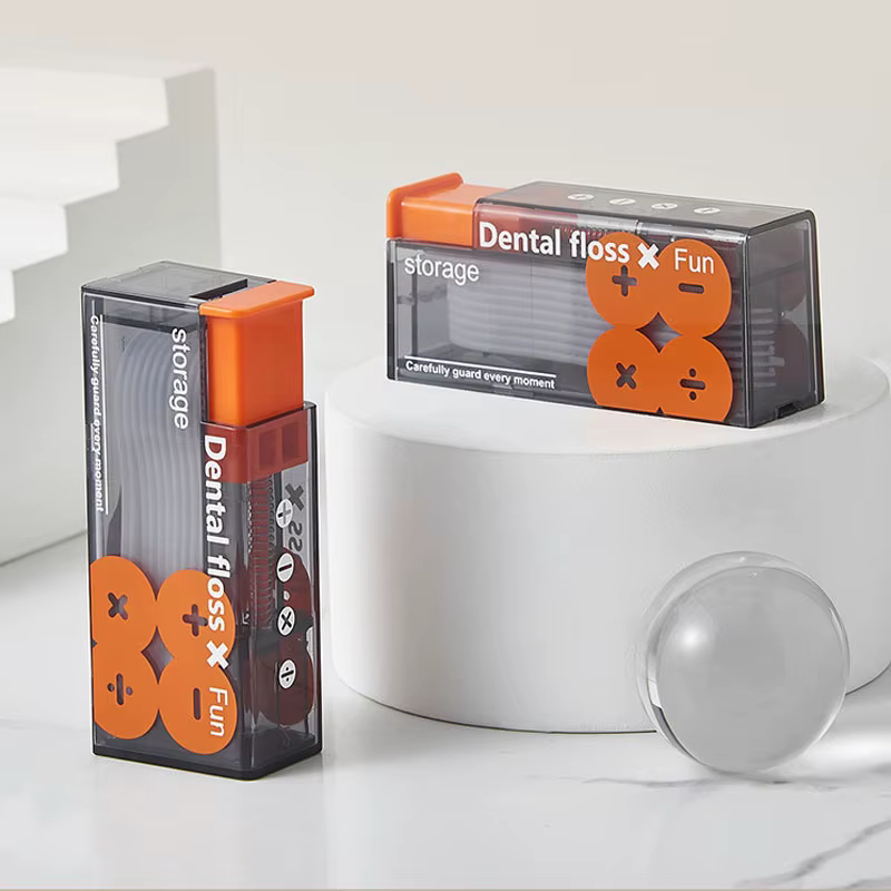Boîte de rangement automatique de fil dentaire, distributeur de fil dentaire Pop-Up avec 10 pièces,