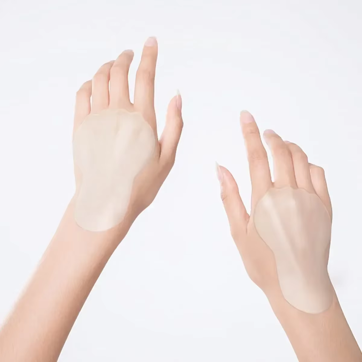 Coussinets réutilisables en silicone anti-rides pour les mains, gel anti-rides, bandes anti-rides, o