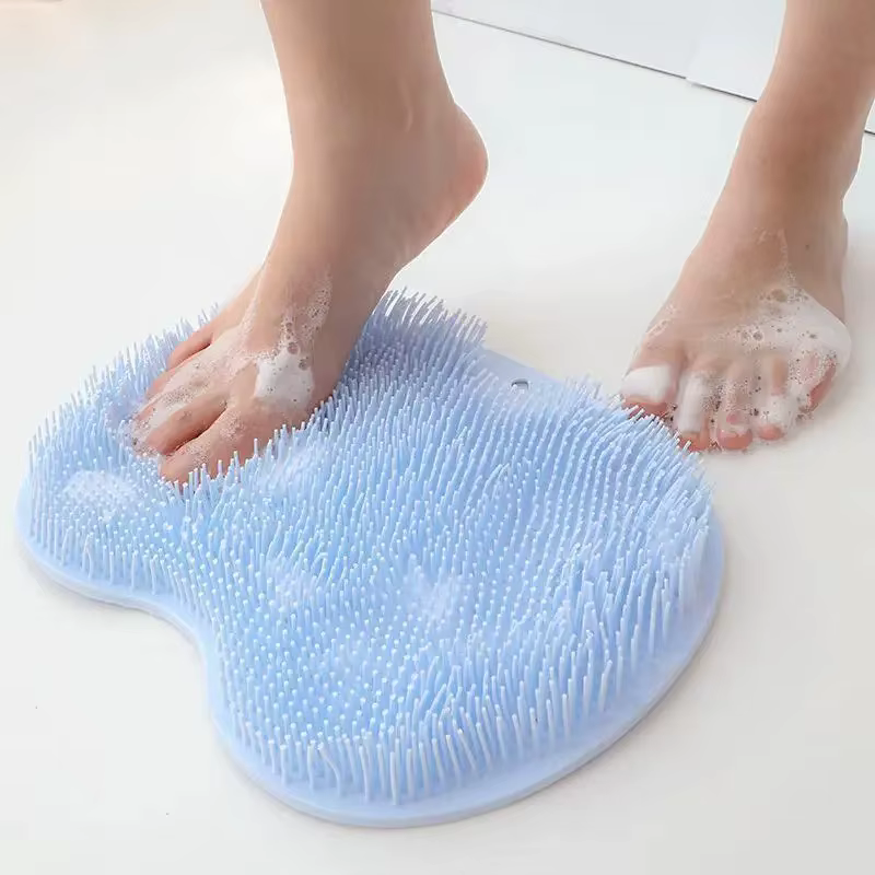 Brosse exfoliante pour les pieds et épurateur du dos, ventouse antidérapante, outil de nettoyage et 