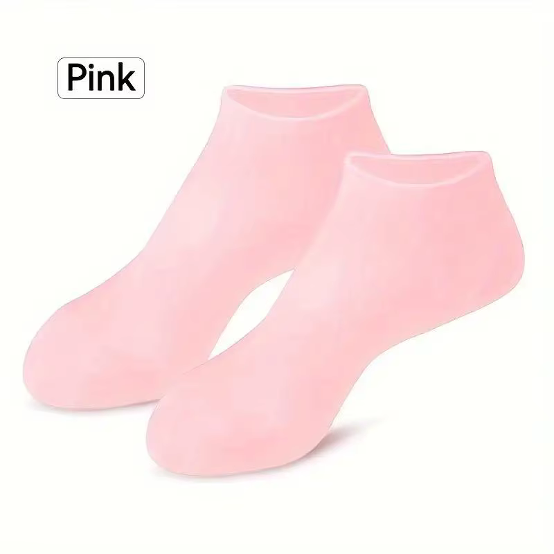 Chaussettes hydratantes en Gel de Silicone, chaussettes à l'aloe vera, chaussettes de pédicure pour