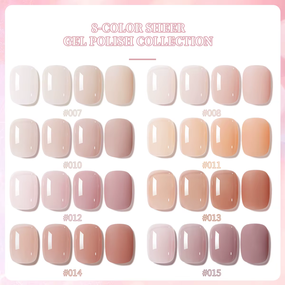 XEIJAYI 15ML 1pc vernis à ongles Gel rose glace, vernis à ongles par Immersion UV LED, conception de