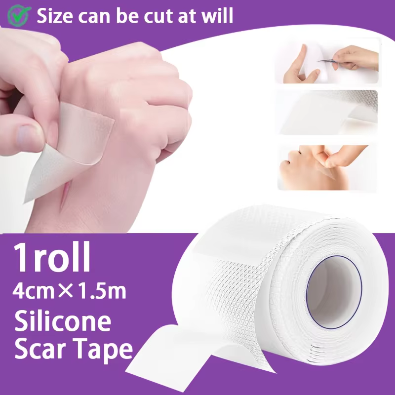 Patchs cicatrisants en silicone - Bande adhésive en silicone pour cicatrices, patchs invisibles en s