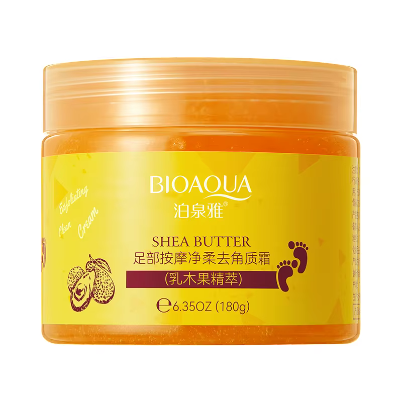 Crème exfoliante pour massage des pieds, masse en douceur la peau, nettoie en profondeur la saleté e