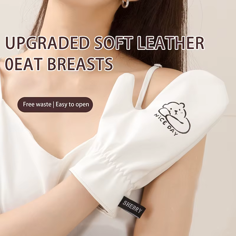 Gant auto-bronzant innovant de style gant pour une application facile et sans gâchis de la lotion po