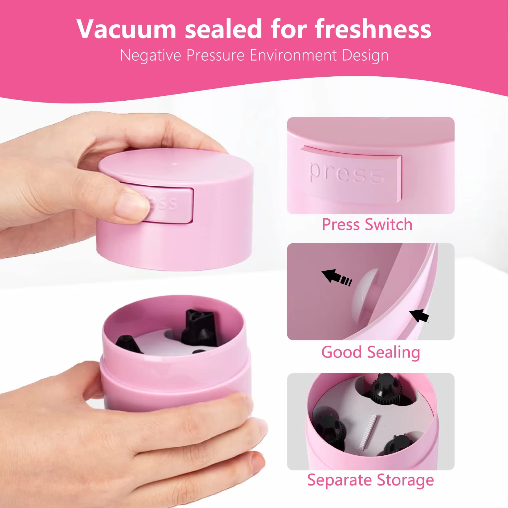 Conteneur de stockage scellé pour colle à cils, pot de colle Lashista, accessoires pour cils