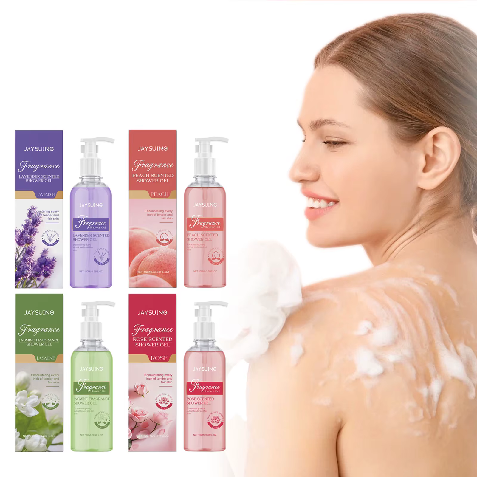 Gel douche parfumé, lavage du corps, parfum longue durée, nettoyage en profondeur, hydratant, rafraî