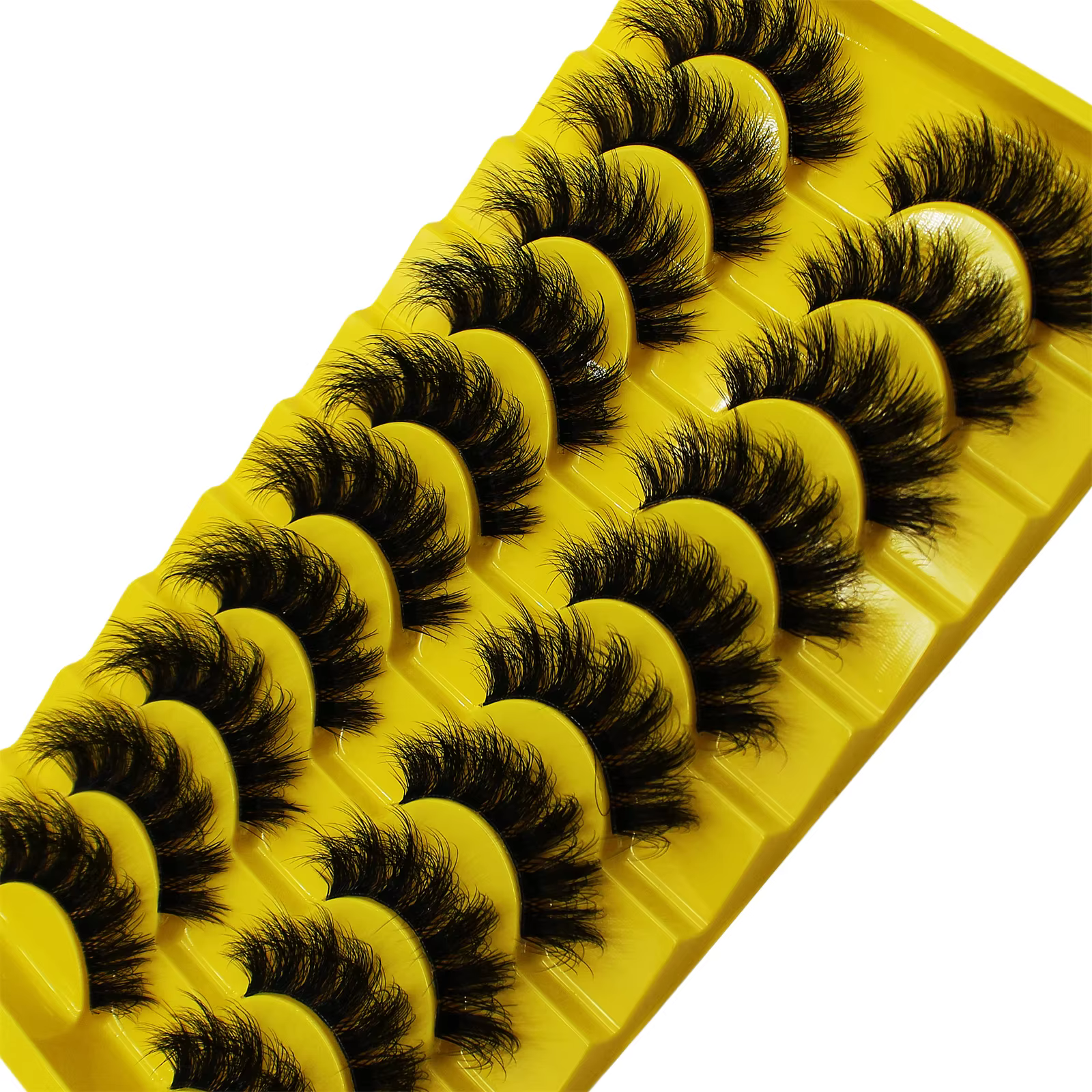 Faux cils moelleux russes, cils à bande 3D, maquillage désordonné, cils optiques moelleux, 10 paires
