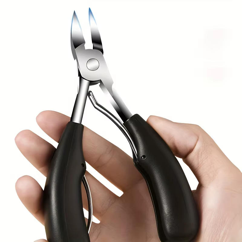 Coupe-ongles concave en acier inoxydable de qualité professionnelle pour ongles épais et ongles inca