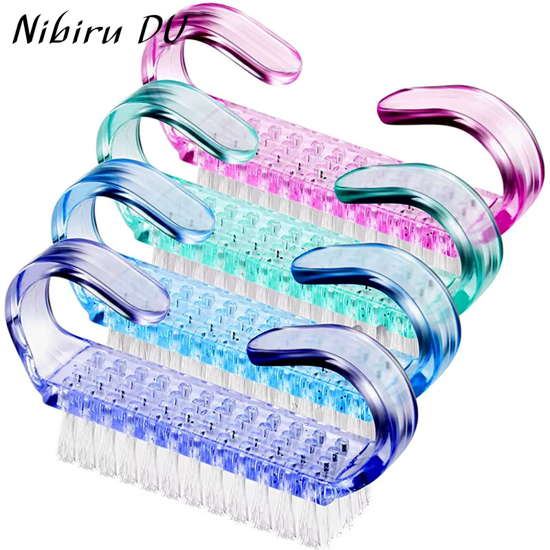 Brosses à ongles en plastique, mélange de documents, livres de récurage à la main, nettoyeur de pous