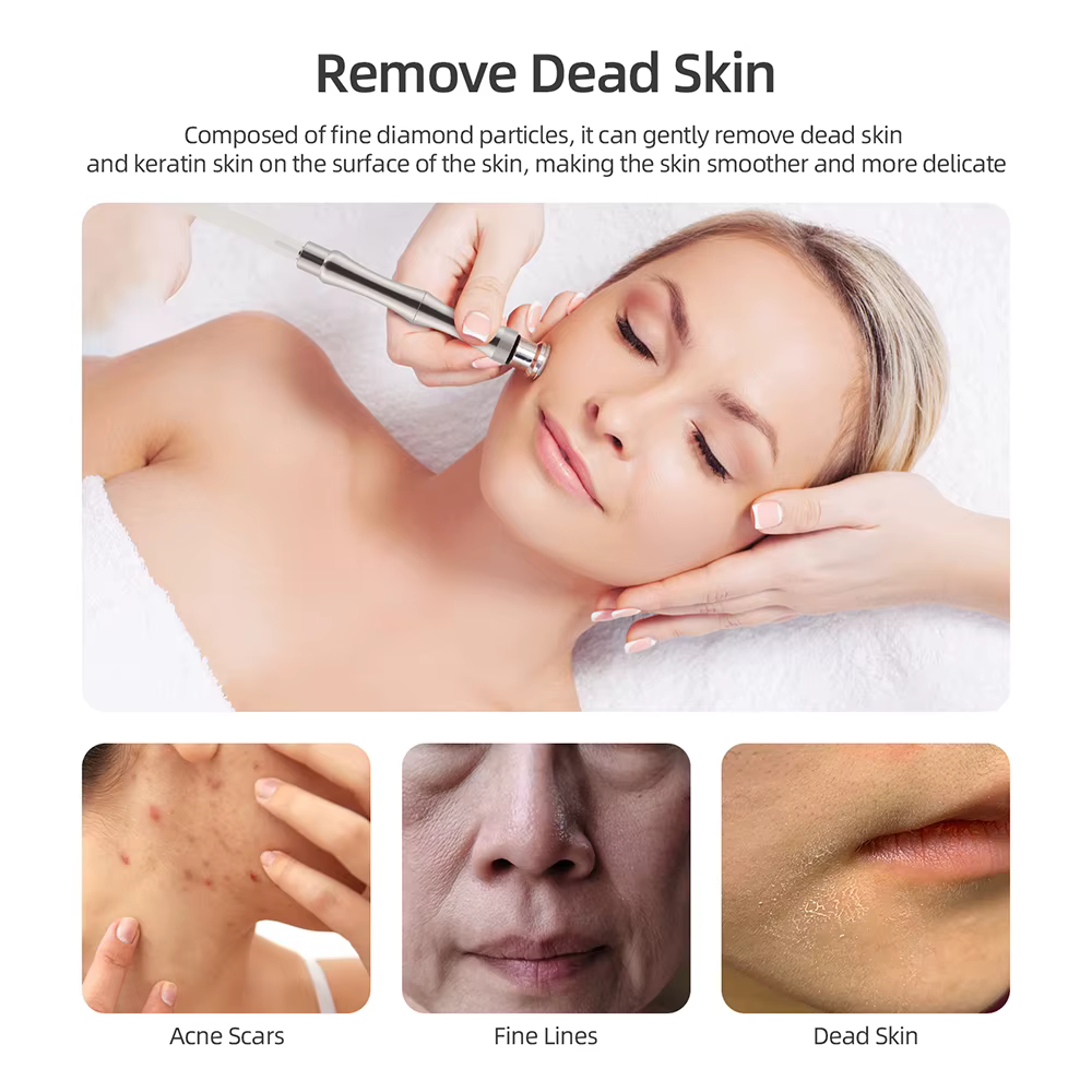 Machine professionnelle de microdermabrasion au diamant, pulvérisation d'eau, exfoliation du visage,
