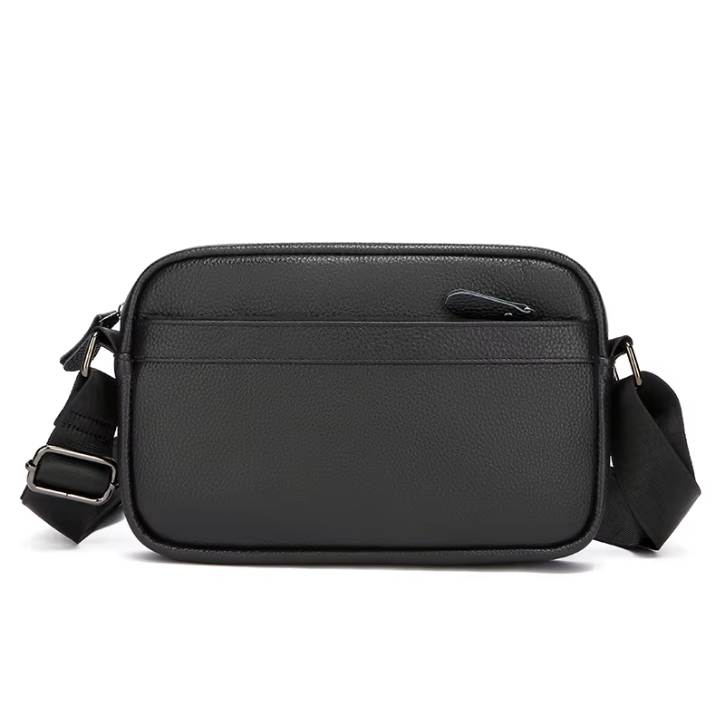 Sac à main en cuir de vache pour hommes, petit sac à bandoulière en cuir véritable de haute qualité,
