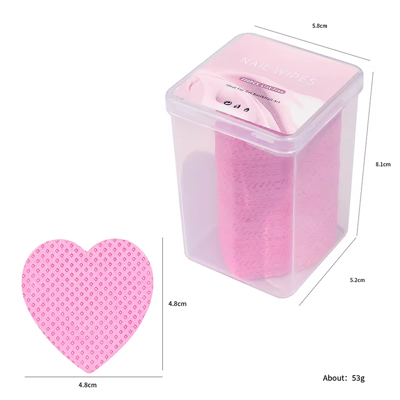 200pc Gel dissolvant de vernis à ongles lingettes nettoyant manucure dissolvant d'ongles non peluche