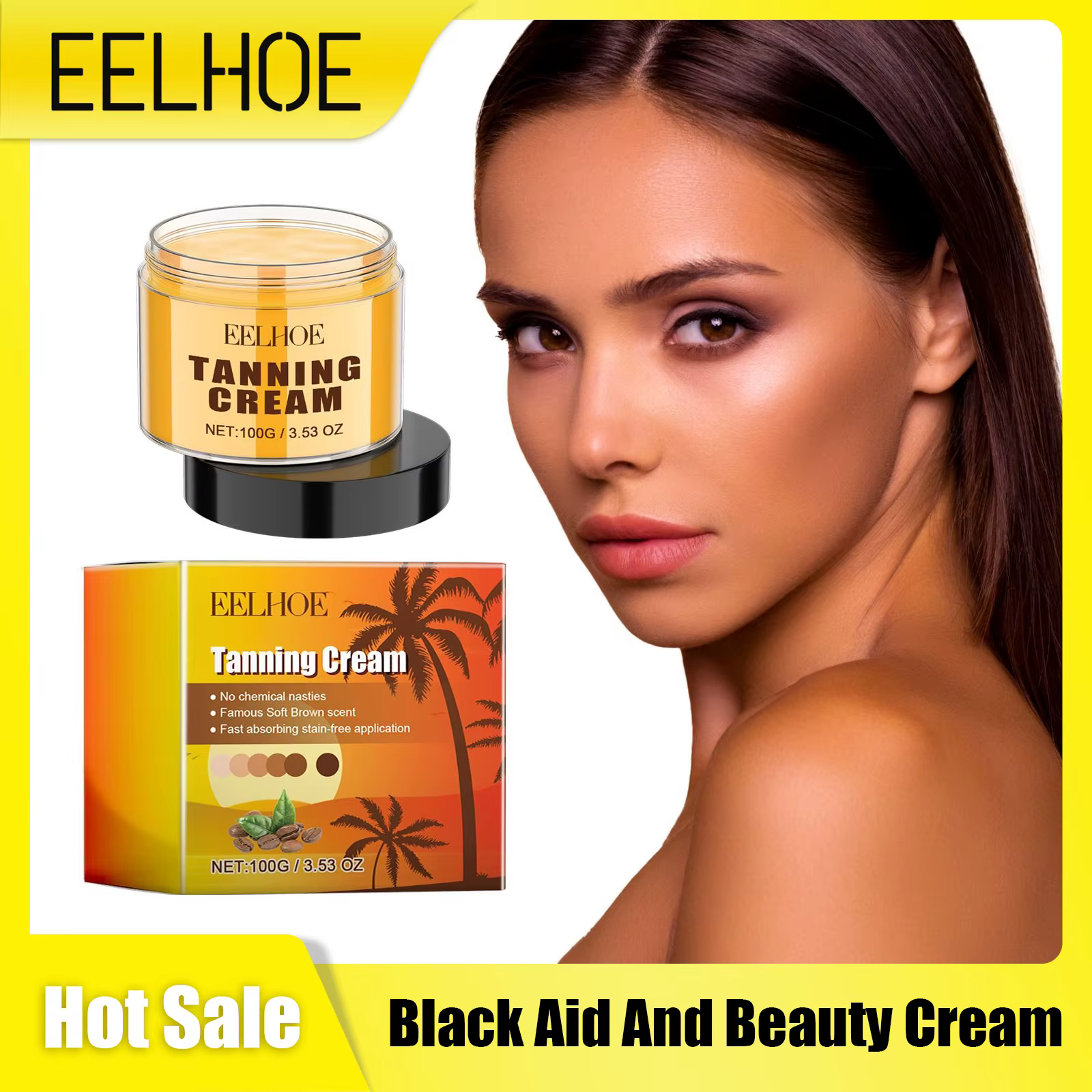 Crème bronzante autobronzante longue durée pour le corps, faux bronzage, lueur naturelle, nourrissan