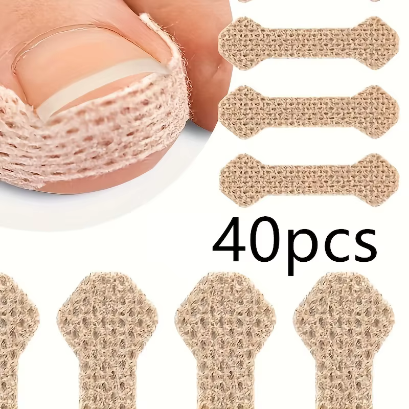 Kit de 40/60/80 pièces pour ongles incarnés, avec bandages respirants et inodores, idéal pour les so