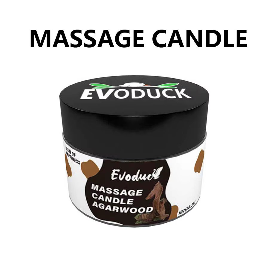 Bougie de massage à l'huile de jasmin, cire de soja à faible point de fusion, pour soins de la peau,