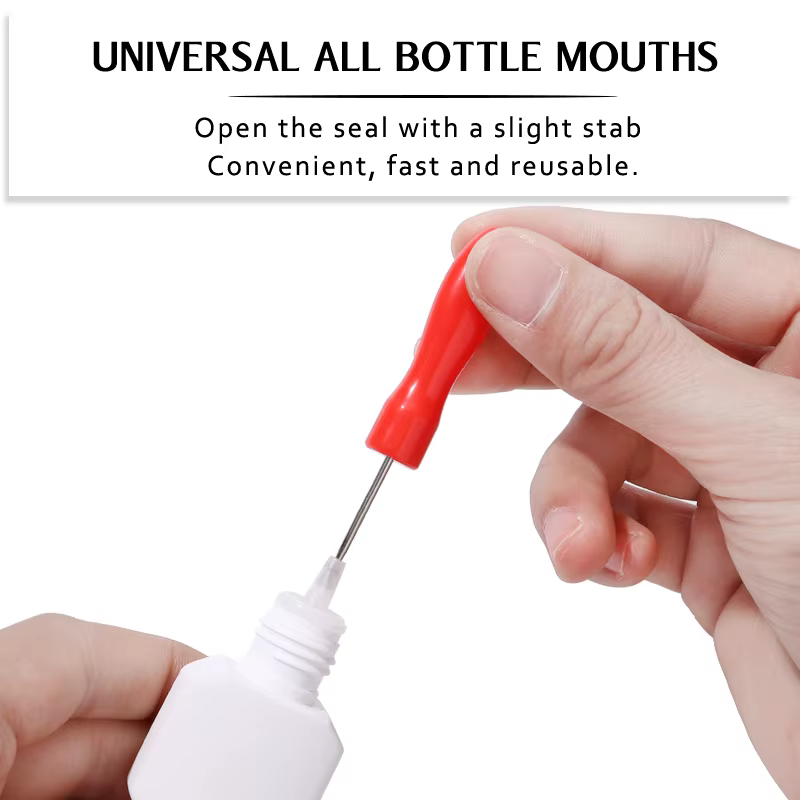 Bouteille de colle universelle pour cils, aiguille de blocage de remplacement, Extension de cils, tê
