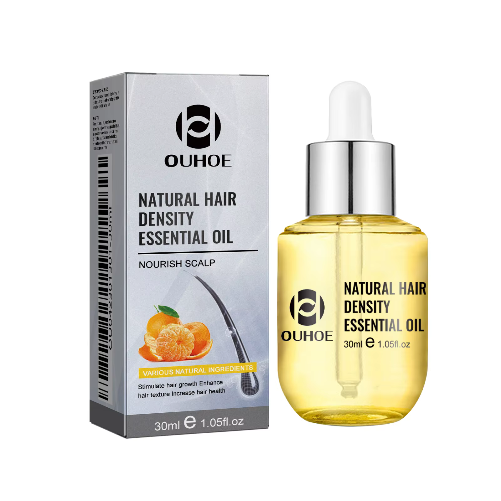 Huile essentielle pour cheveux aux agrumes, anti-chute, réduit la casse, renforce les racines des ch