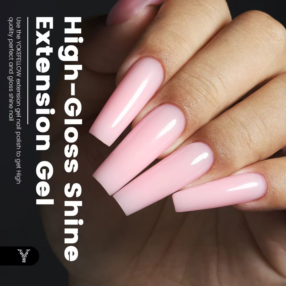 YOKEFELLOW 15g Extension pour Ongles – Tenue longue durée, aspect naturel, gel pour extension d’ong