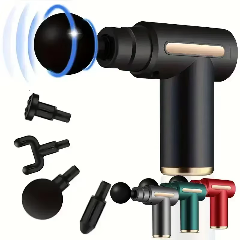 USB Mini pistolet de Massage Fascia Machine Relaxation musculaire pistolet vibrant tige Massage équi
