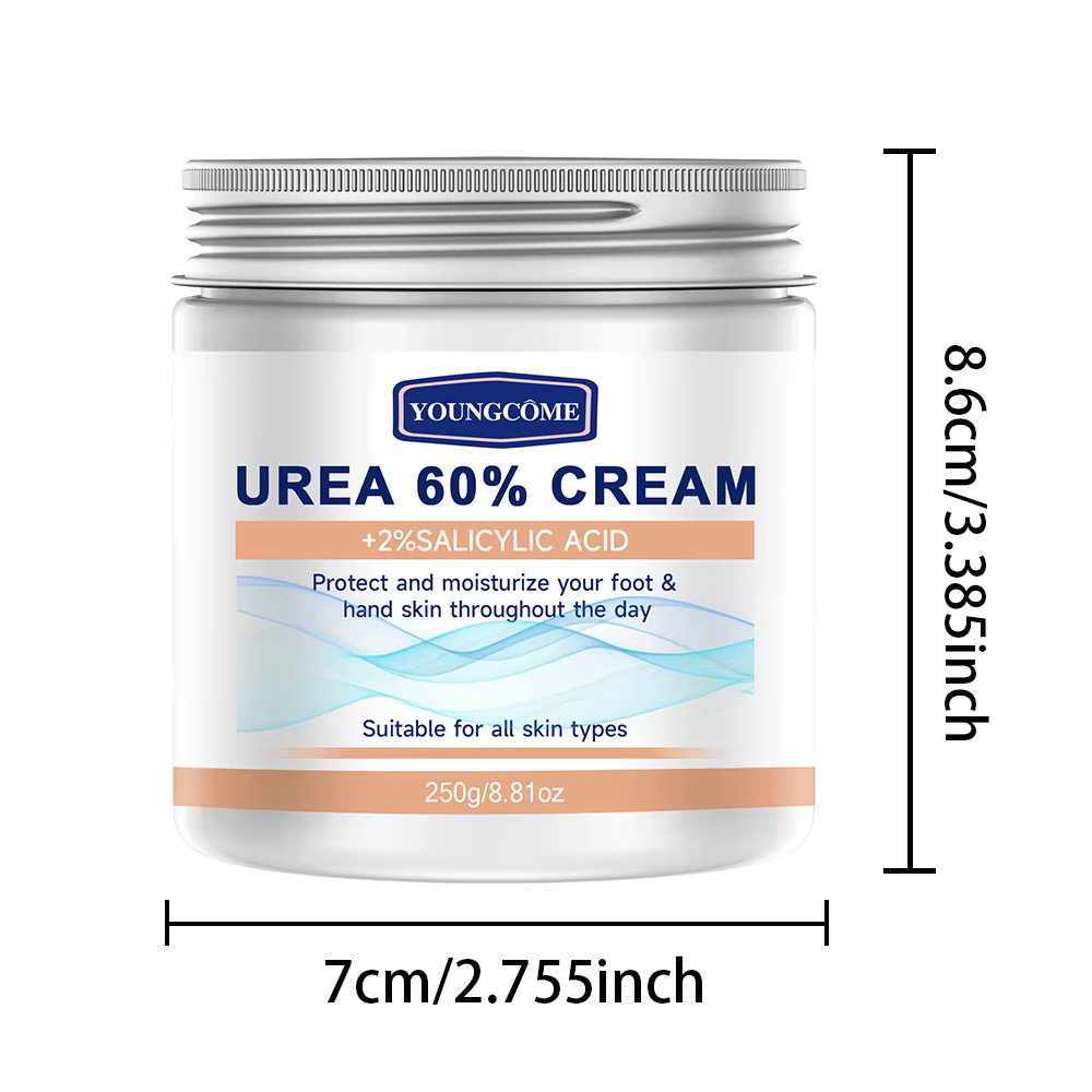 2 pièces 60% crème d'urée + 100% acide salicylique crème de soin des pieds hydratante peut hydrater 