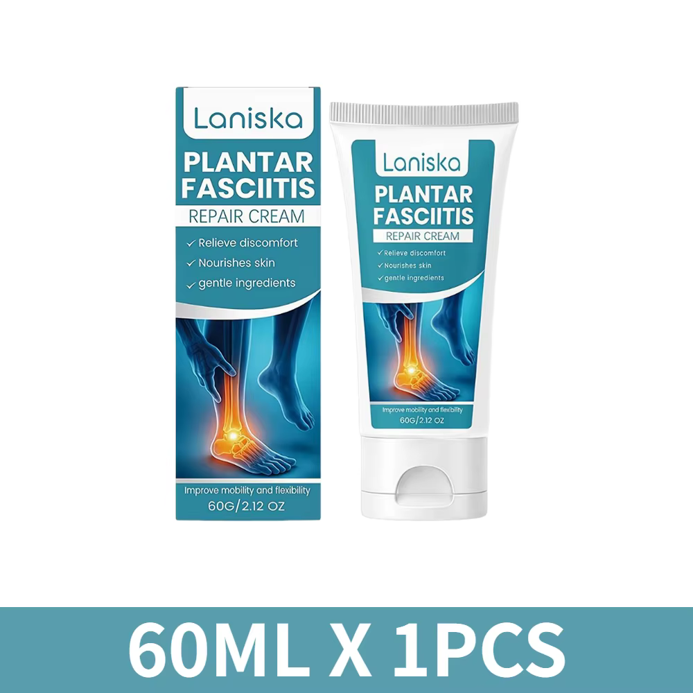 Baume Crème Apaisant pour Fasciite Plantaire 60g, Soulage les Gonflements des Pieds, les Douleurs Mu