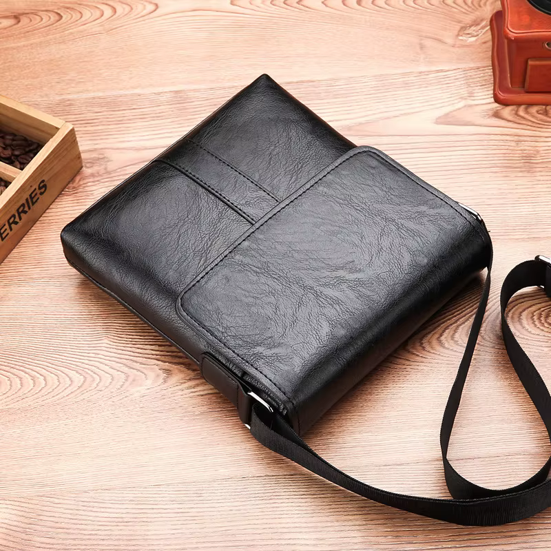 Sac à bandoulière en cuir souple, sac décontracté pour homme, sac bandoulière, sac pour homme, petit