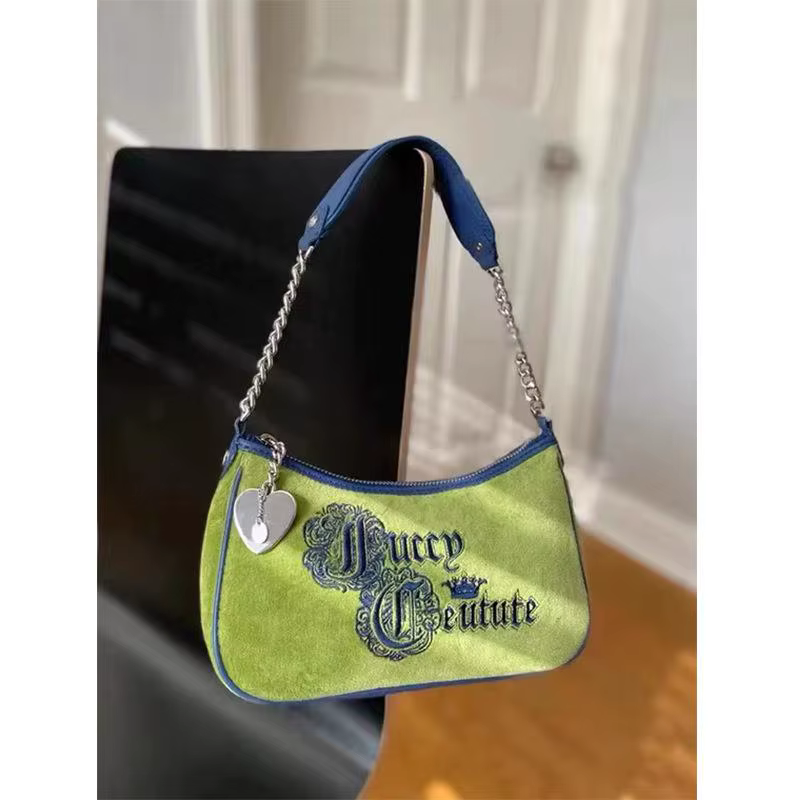Sac vintage à porter sous le bras, unique, vert, brodé, sac à bandoulière pour filles et femmes, sac
