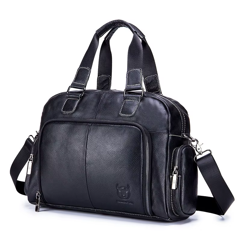 Sac à main en cuir véritable pour homme, sac de voyage en cuir de vachette de luxe, fourre-tout déco