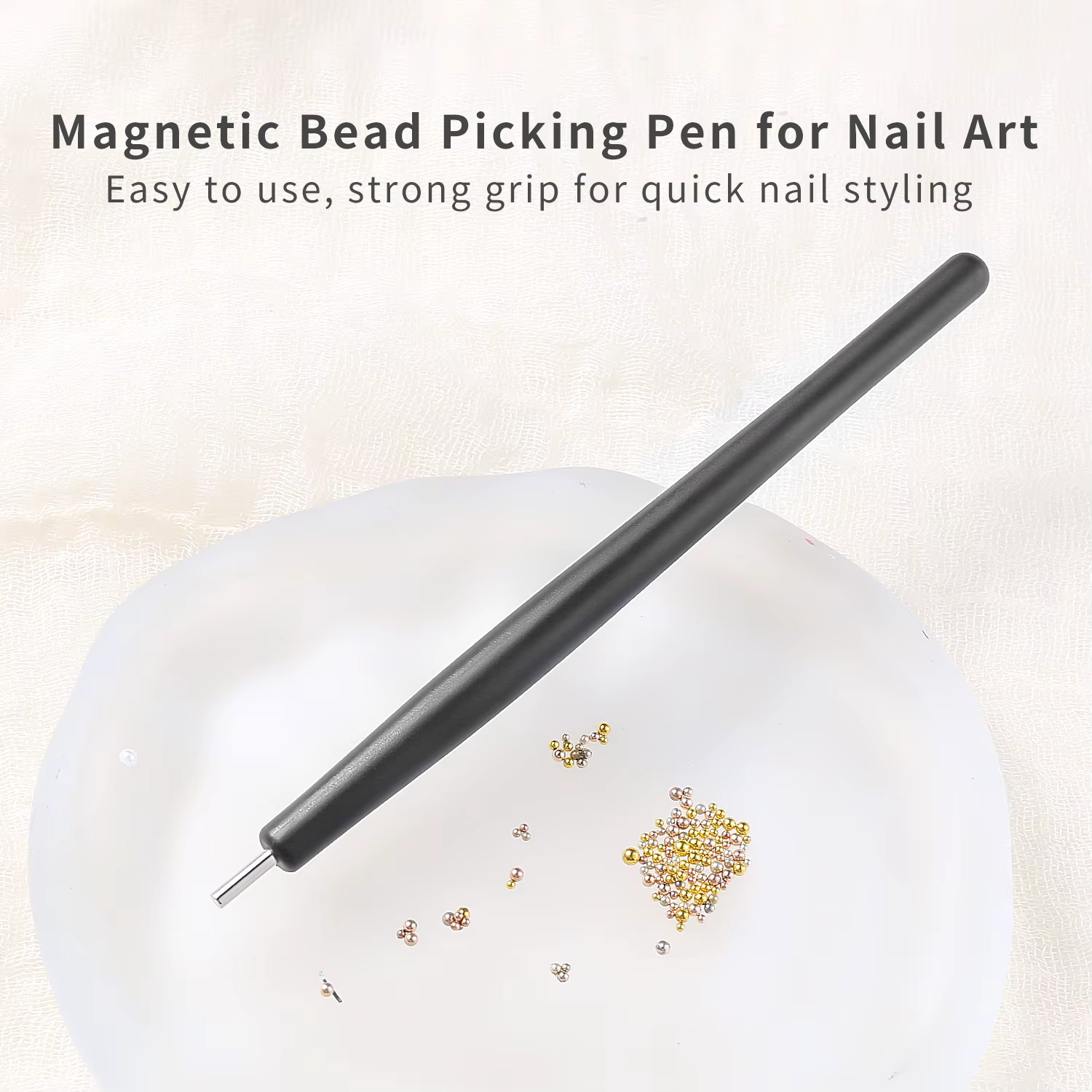 3D petites perles à ongles stylo magnétique alignement en un clic Super fort 1/2 pièces outils d'art