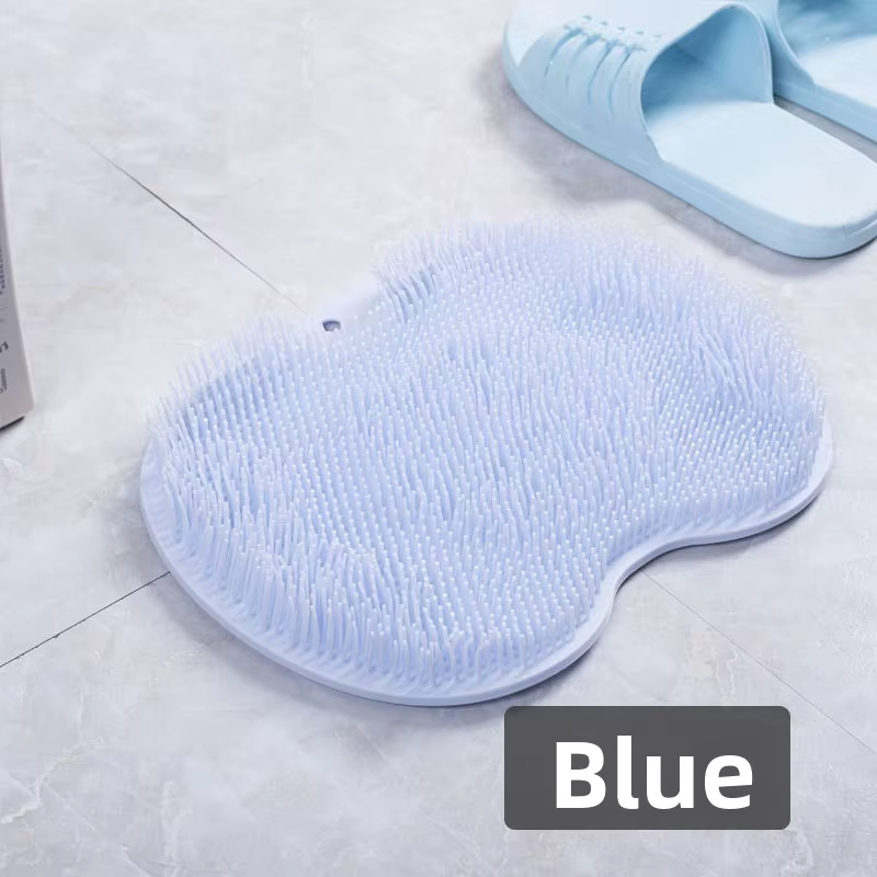 Brosse de lavage des pieds, frottant le dos avec ventouse, outil de salle de bain, coussin de Massag