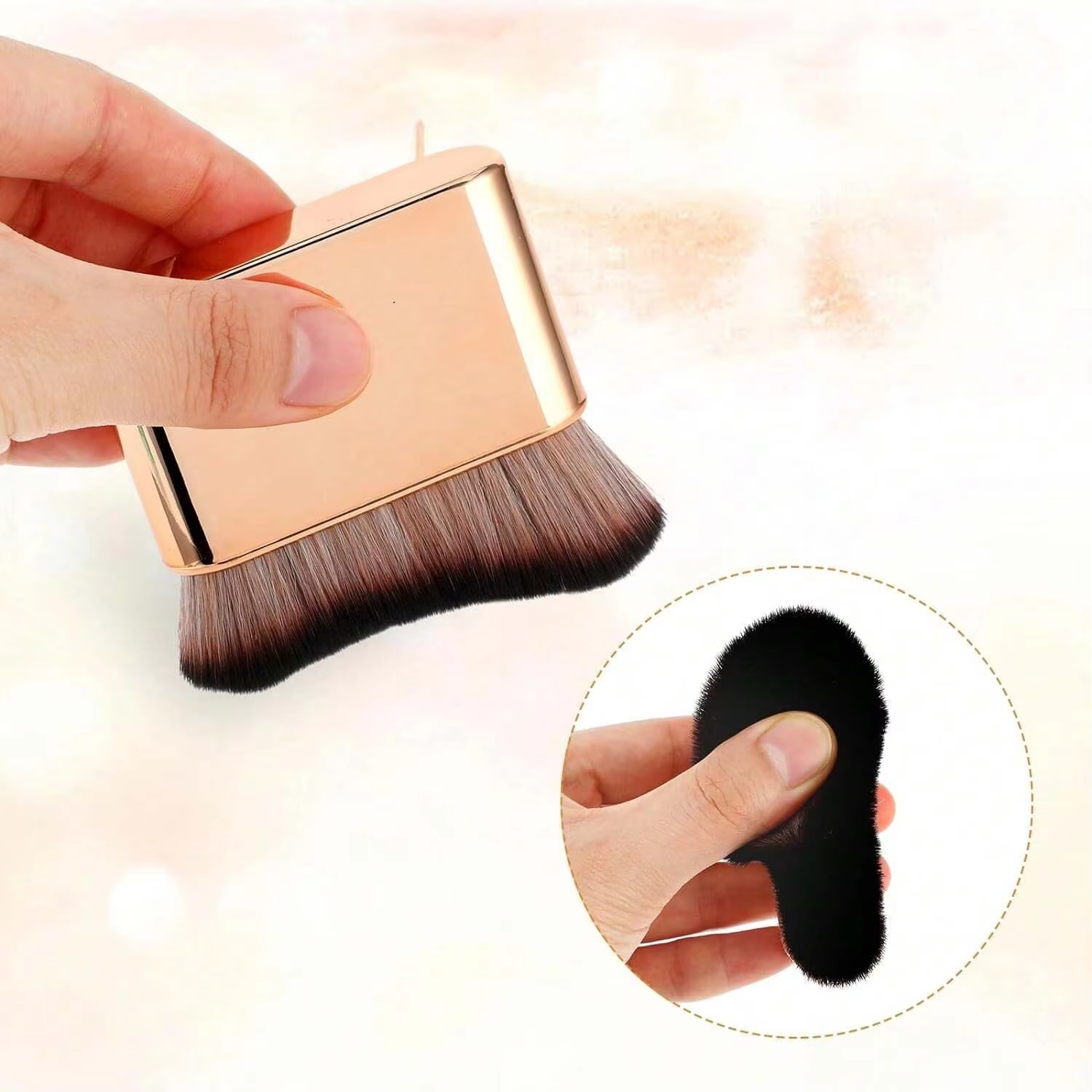 Brosse autobronzante Brosse de maquillage pour le corps douce Brosse autobronzante portable Brosse p