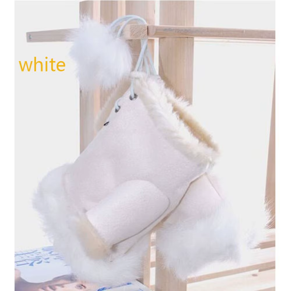 Gants en fourrure de lapin sans doigts pour femme, souples, colorés, doux, à la mode, pour l'hiver