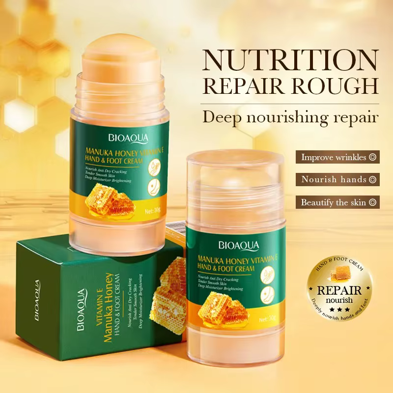 Crème pour les mains et les pieds 30g, nourrit en profondeur les peaux sèches et gercées des mains e
