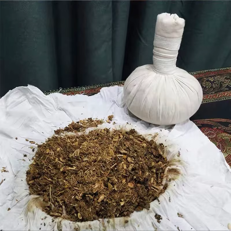 Balle de massage thaïlandaise aux herbes, balle de moxibustion chauffante, balle de soin spa thaïlan