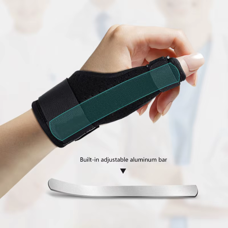 Attelle de soutien pour ténosynovite, arthrite, tendinite, déclencheur, immobilisateur de pouce, con