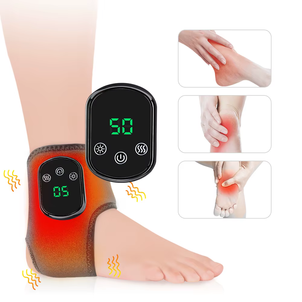 Masseur électrique de chaleur pour les pieds, compresse chaude, masseur de vibrations, matériau resp