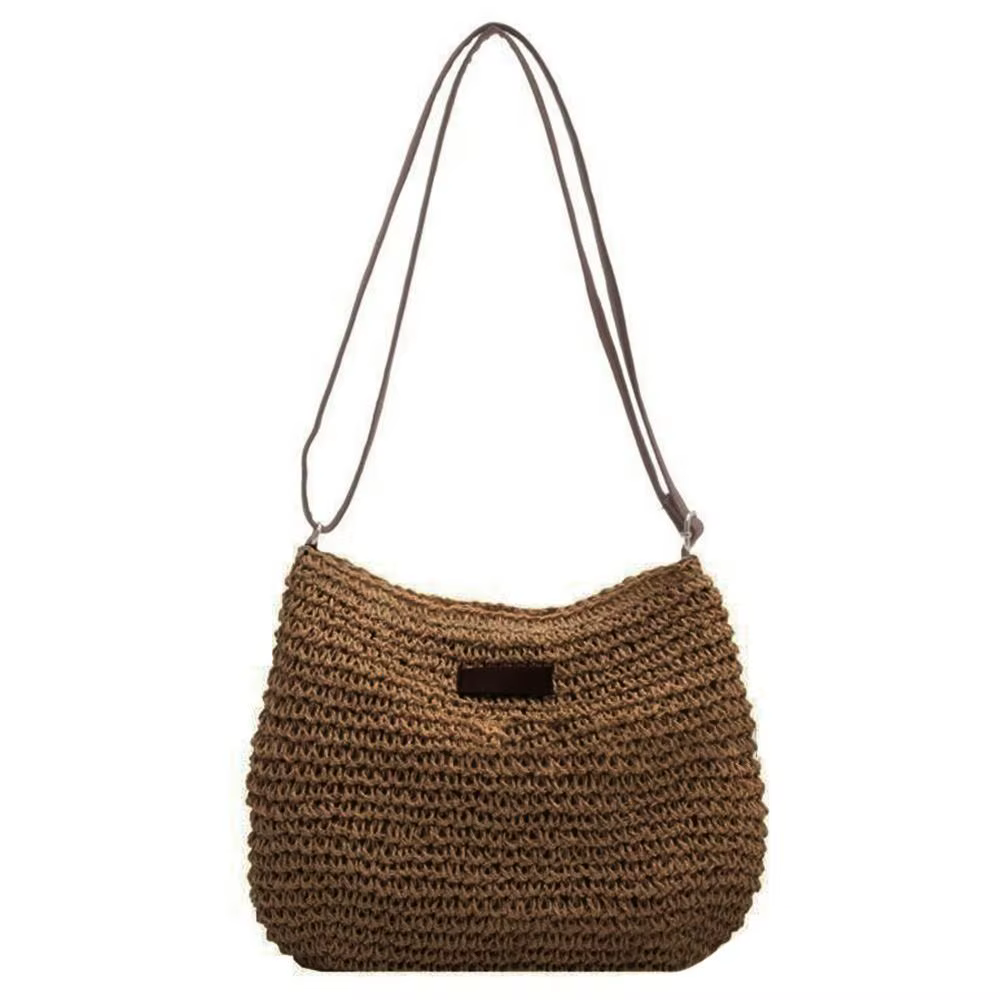 Sacs à main latéraux pour femmes, sac de plage, sacs à main en paille tricotée, sacs en paille tress