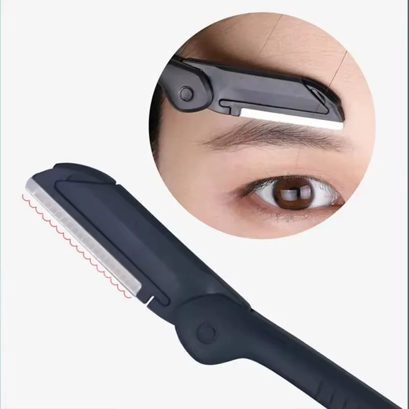 1/3 pièces pince à sourcils en acier inoxydable peigne ciseaux tondeuse à sourcils outil de coupe de