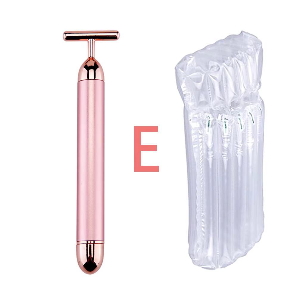 Nouveau masseur électrique vibrant à rouleau de Jade pour minceur Lifting du visage Quartz Rose 3D r