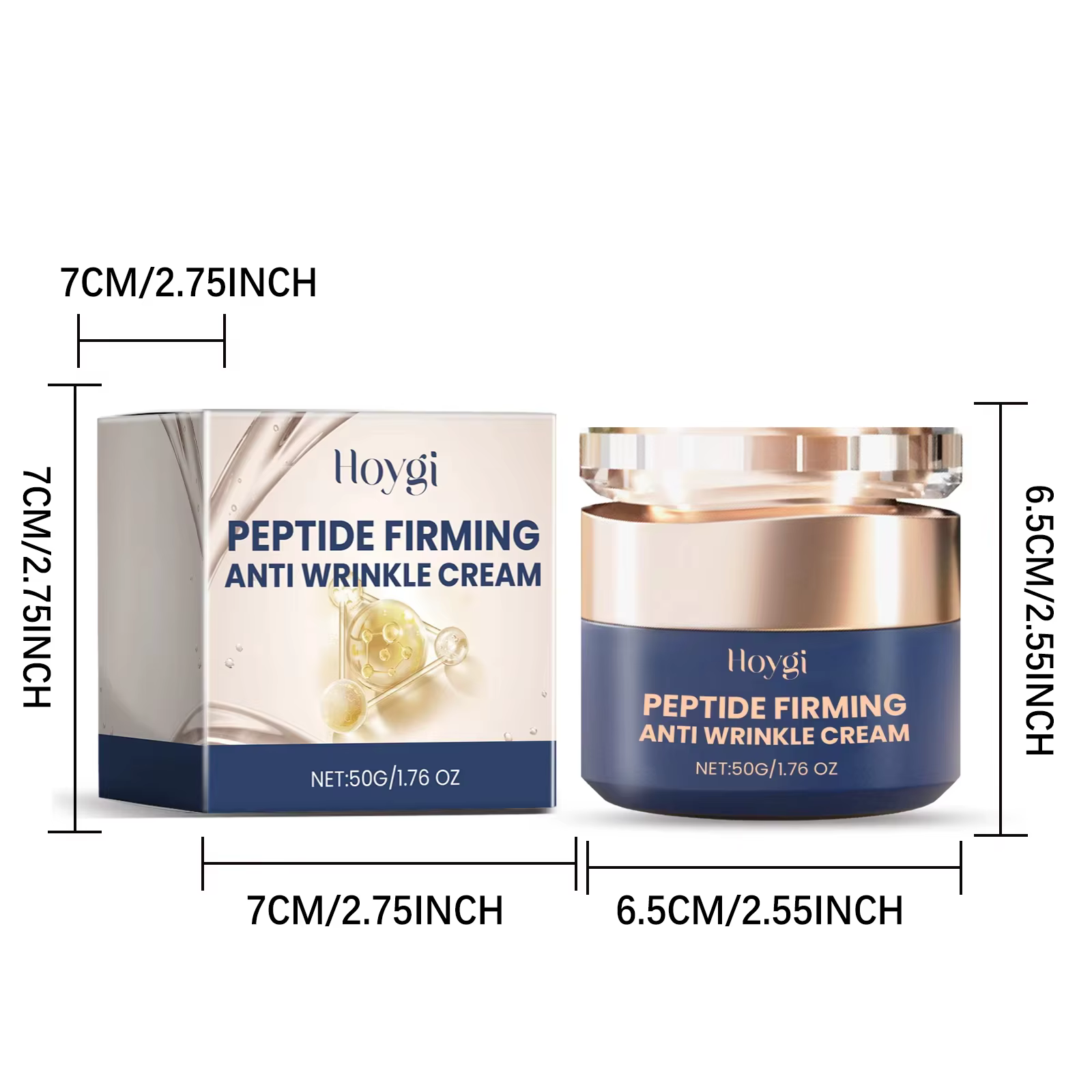Crème Peptidique Effet Lifting Instantané Formule Avancée Raffermissante pour le Contour du Visage e