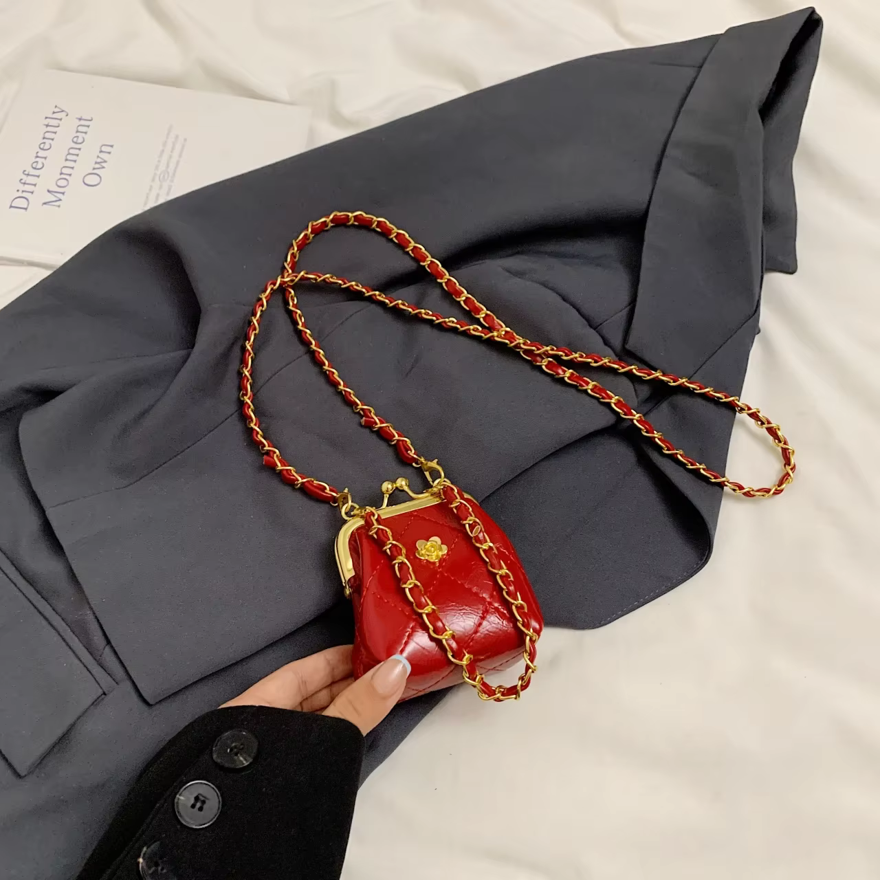 Mini sac à bandoulière pour femme, sac à main de luxe, porte-monnaie JOinitiated, sac à rouge à lèvr