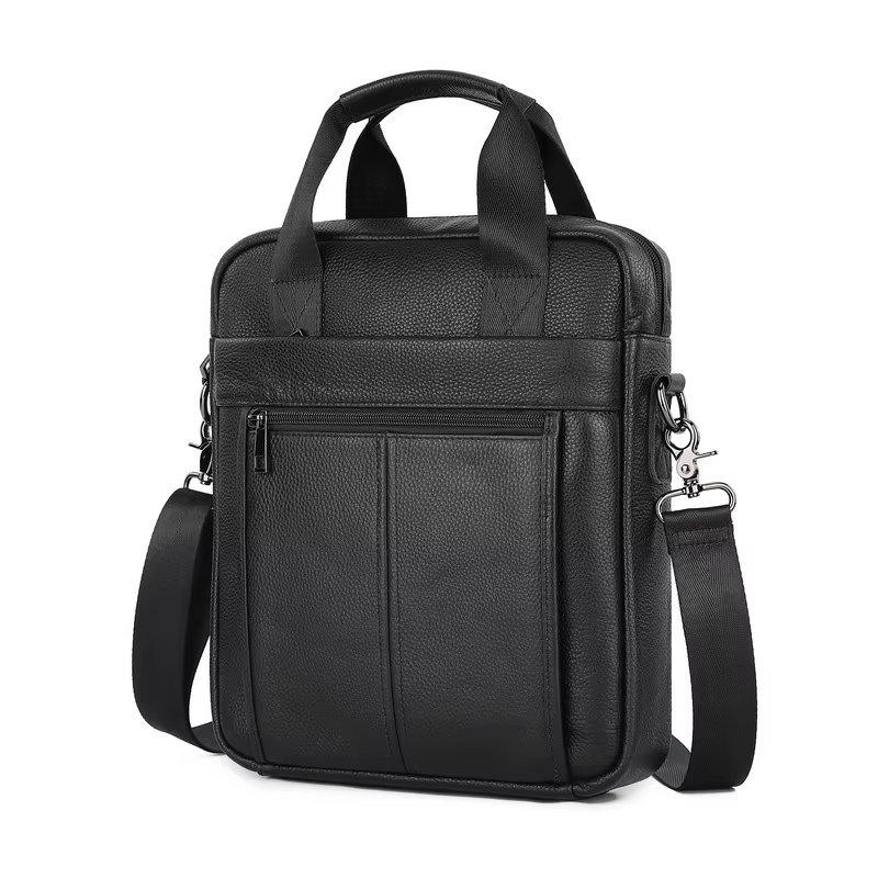 Sac à bandoulière pour homme, tendance et élégant, en cuir véritable, sac à main pour homme, sac ban