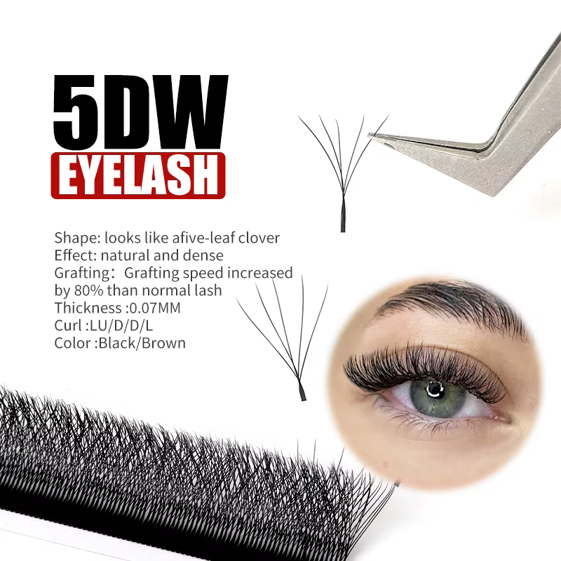 FADVAN YY/3D/4D/5D/6D W forme cils M/C/D Curl préfabriqués Volume Fans Faux vison cils Volume brésil