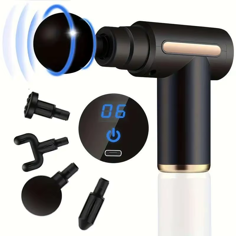 Pistolet de Massage Portable à vibrations pour Fascia, pour le corps, le cou, le dos, Relaxation mus