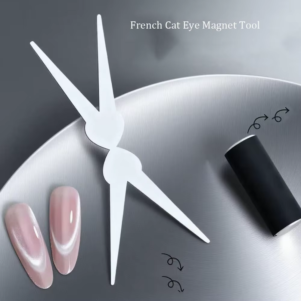 Ensemble d'aimants pour Nail Art français à Double tête, tige magnétique œil de chat fort, effet fra